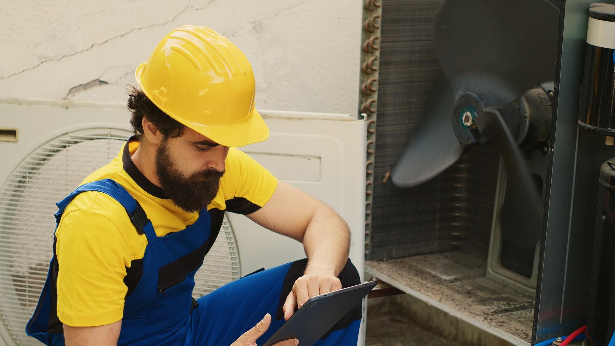 Bayer Heating and Cooling technician providing furnace repair in Carbondale, IL